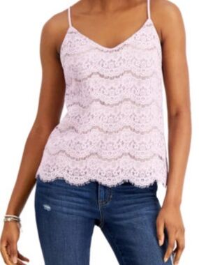 love, Fire Cream Lace V-Neck Camisole